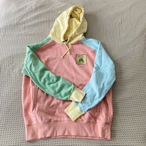 Teddy Fresh Color Block Hoodie